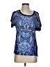 Desigual Paisley Blue Short Sleeve Blouse Size S - photo 1
