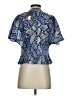 Worthington Paisley Blue Short Sleeve Blouse Size S (petite) - photo 2