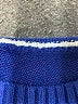 Unbranded 100% Acrylic Color Block Blue Pullover Sweater Size S - photo 7