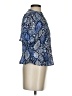 Worthington Paisley Blue Short Sleeve Blouse Size S (petite) - photo 4