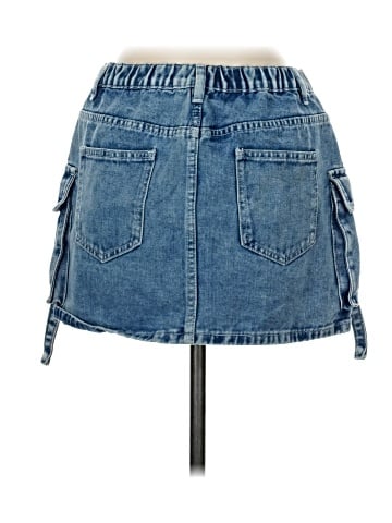 Orange Kiss Denim Skirt (view 2)