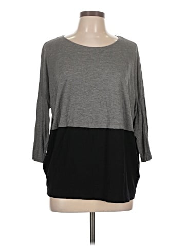 Zara W&B Collection 3/4 Sleeve T-Shirt (view 1)