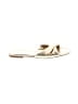 J.Crew Ivory Gold Sandals Size 8 - photo 1