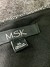MSK Metallic Silver Long Sleeve Blouse Size XL - photo 7