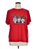 Unbranded 100% Polyester Red Short Sleeve T-Shirt Size 1X - photo 1