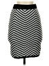 Steve Madden 100% Polyester Chevron-herringbone Black Casual Skirt Size S - photo 1