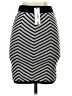 Steve Madden 100% Polyester Chevron-herringbone Black Casual Skirt Size S - photo 2