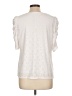 CeCe White Short Sleeve Top Size L - photo 2
