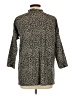 Unbranded Animal Print Black 3/4 Sleeve Button-Down Shirt Size L (estimated) - photo 2