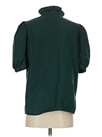 Women With Control Short Sleeve Blouse (view 2)