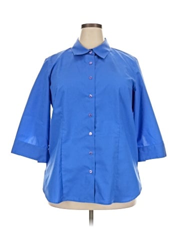 Norm Thompson 3/4 Sleeve Button-Down Shirt (view 1)