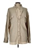 Unbranded Houndstooth Tan Long Sleeve Blouse Size L - photo 1