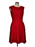 Neiman Marcus Solid Red Cocktail Dress Size 10 - photo 1