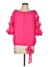 CeCe 100% Polyester Pink 3/4 Sleeve Blouse Size L - photo 1