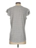 Adrianna Papell Silver Short Sleeve Top Size S - photo 2