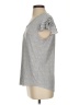 Adrianna Papell Silver Short Sleeve Top Size S - photo 5