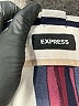 Express 100% Polyester Stripes Burgundy Casual Pants Size 4R - photo 7