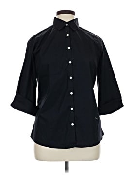 Lands' End 3/4 Sleeve Button-Down Shirt (view 1)