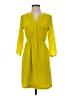 Old Navy 100% Polyester Solid Yellow Casual Dress Size XS - photo 1