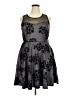 Trixxi Gray Cocktail Dress Size 2X - photo 1