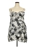 Fashion Nova 100% Polyester Tropical Silver Cocktail Dress Size 2X - photo 1