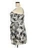 Fashion Nova 100% Polyester Tropical Silver Cocktail Dress Size 2X - photo 5