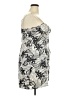 Fashion Nova 100% Polyester Tropical Silver Cocktail Dress Size 2X - photo 4