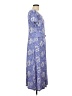 Perceptions Paisley Blue Casual Dress Size L - photo 4
