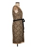 Calvin Klein 100% Polyester Paisley Tan Cocktail Dress Size 4 - photo 4