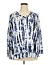 Ellen Tracy Tie-dye Blue Pullover Sweater Size XXL - photo 1