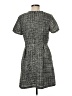Solitaire 100% Polyester Tweed Gray Casual Dress Size 8 - photo 2