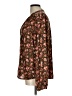 Treasure & Bond 100% Polyester Floral Brown Long Sleeve Blouse Size L - photo 5