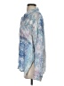 Dear John 100% Rayon Paisley Blue Long Sleeve Blouse Size S - photo 5