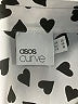 ASOS Curve 100% Polyester Hearts Silver Long Sleeve Blouse Size 16 - photo 7