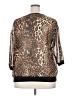 Bobbie Brooks Animal Print Gold Tan 3/4 Sleeve Blouse Size 1X - photo 2