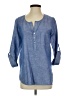 Max Studio Blue 3/4 Sleeve Blouse Size S - photo 1
