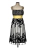 Max and Cleo 100% Polyester Print Gray Cocktail Dress Size 12 - photo 1
