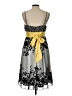 Max and Cleo 100% Polyester Print Gray Cocktail Dress Size 12 - photo 2