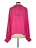 Aura 100% Polyester Pink Long Sleeve Blouse Size M - photo 2