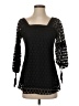 Solitaire Black 3/4 Sleeve Blouse Size S - photo 1