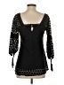 Solitaire Black 3/4 Sleeve Blouse Size S - photo 2