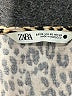 Zara Animal Print Gold 3/4 Sleeve Blouse Size XS - photo 7