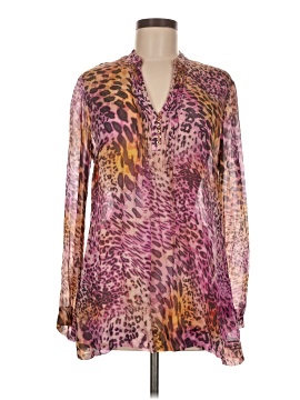 Lafayette 148 New York Long Sleeve Silk Top (view 1)