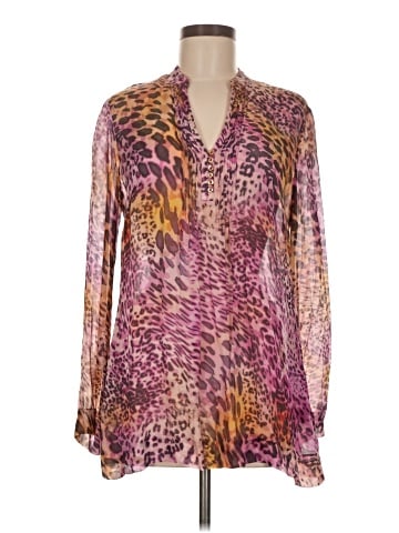 Lafayette 148 New York Long Sleeve Silk Top (view 1)