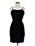 Unbranded 100% Acetate Solid Black Cocktail Dress Size 7 - photo 1