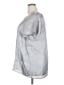 Torrid 100% Polyester Metallic Silver Short Sleeve Blouse Size 2X Plus (2) - photo 5