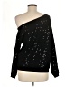 Minnie Rose Stars Black Pullover Sweater Size M - photo 2