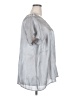 Torrid 100% Polyester Metallic Silver Short Sleeve Blouse Size 2X Plus (2) - photo 4