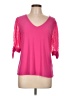 CeCe Pink 3/4 Sleeve Top Size L - photo 1