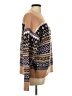 Time and Tru Print Tan Pullover Sweater Size L - photo 4